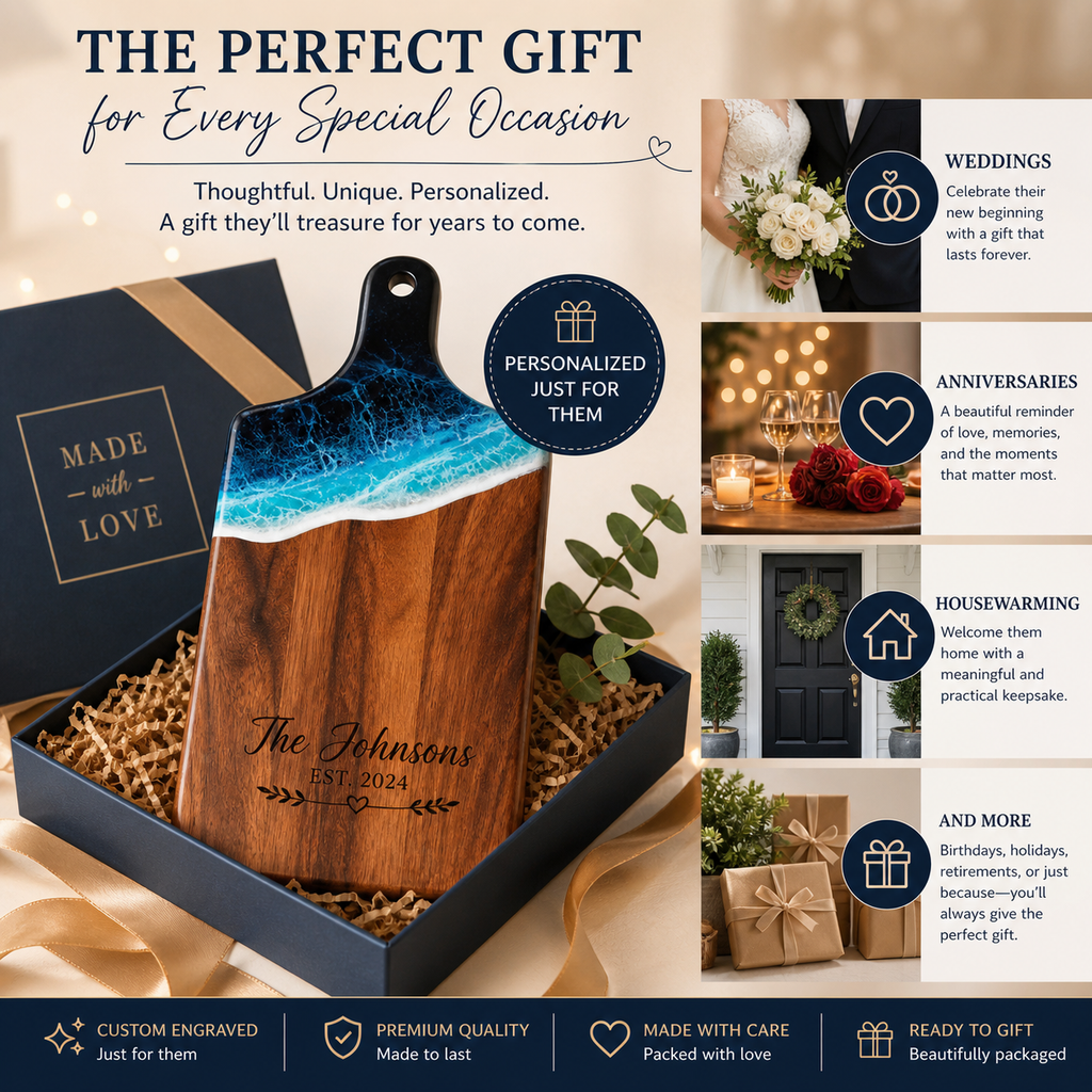 Personalized Charcuterie Boards | Wedding, Anniversary & Housewarming Gifts
