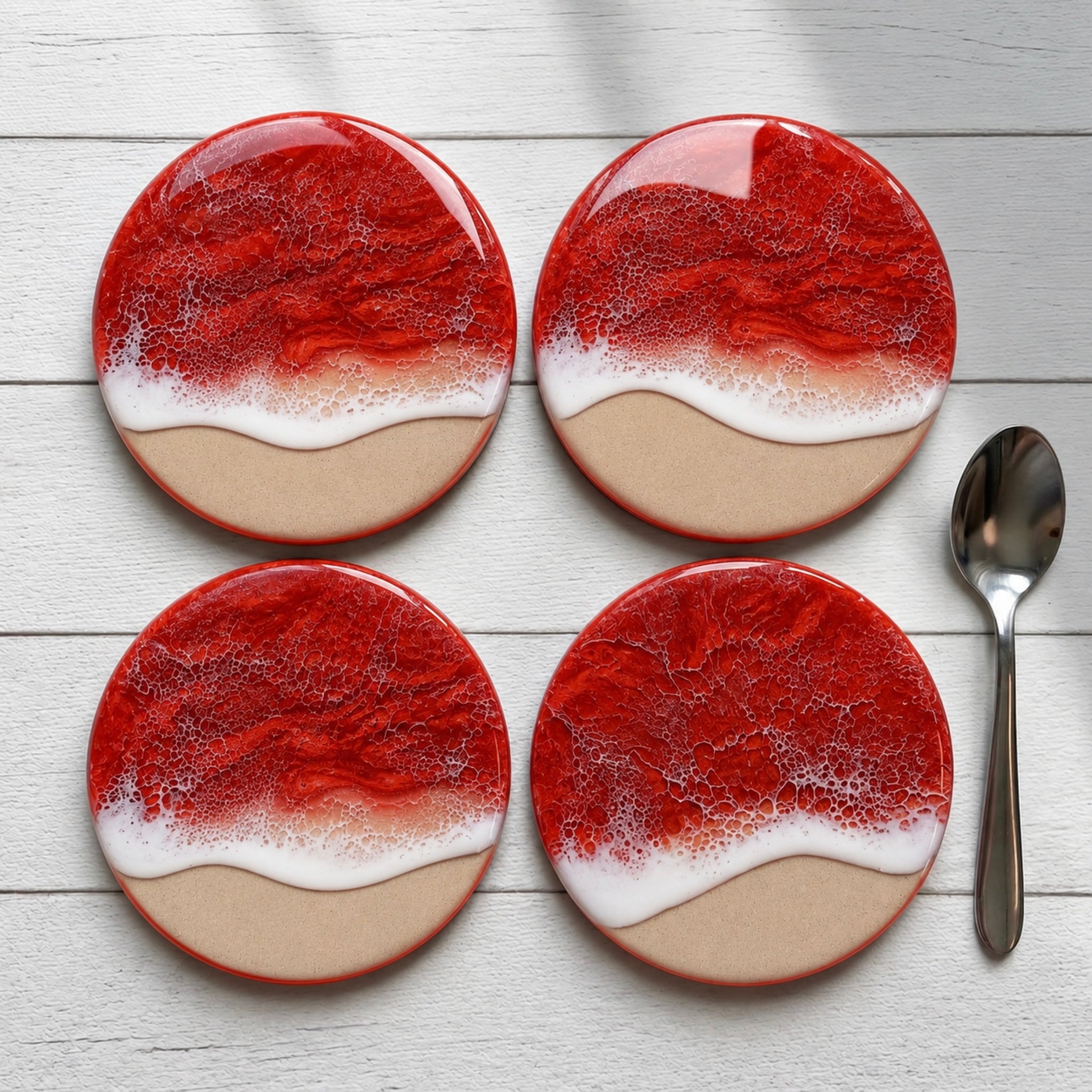 Sunset Wave Coaster Set
